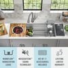 45&rdquo; Workstation Undermount Single Bowl 16 Gauge Stainless Steel Kitchen Sink with 2-Tier&nbsp;WorkFlow&trade; Ledge and Accessories